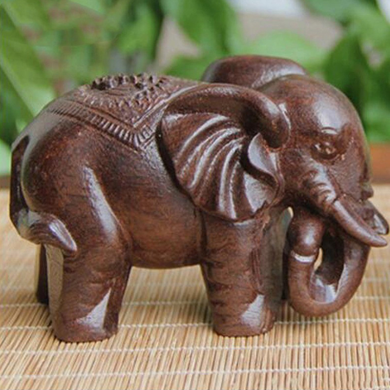 Luxury Lifestyle Items - Luxury Elephant Figurine Wooden Ornaments Crafts