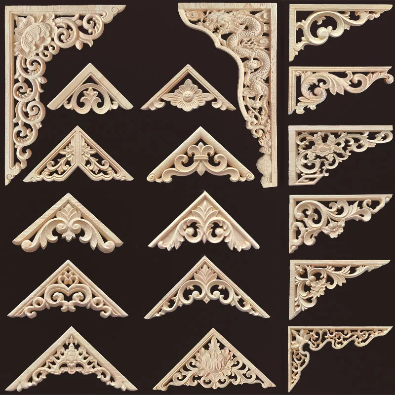 Luxury Lifestyle Items - Wood Corner Joint Onlay Applique Wood